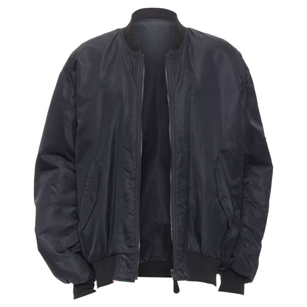 Yves Salomon Homme Genuine Real Fur Lined Oversized Bomber Jacket
